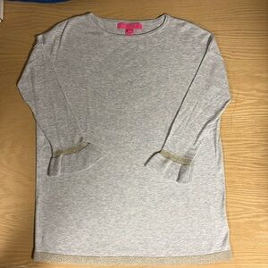 Women’s Lilly Pulitzer Gray and Gold Sweater